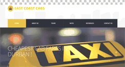 Desktop Screenshot of eastcoastcabs.co.za